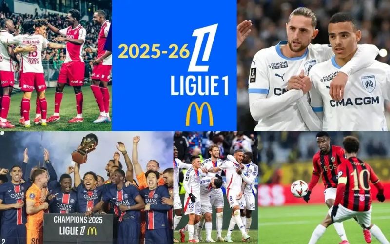 thứ hạng ligue 1 cập nhật liên tục